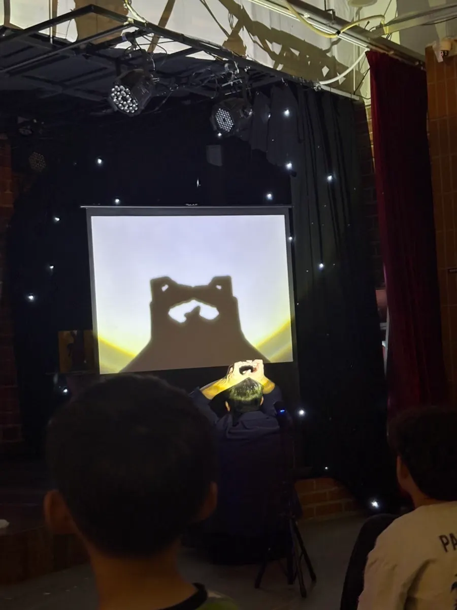 The shadow show segment of the Magic & Joy performance