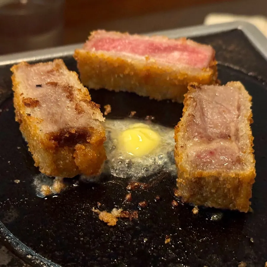 Tenderloin gyukatsu with butter