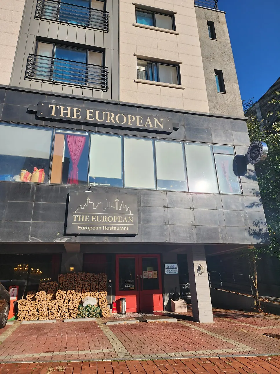 Exterior of The European Gwanggyo on the Gwanggyo café street