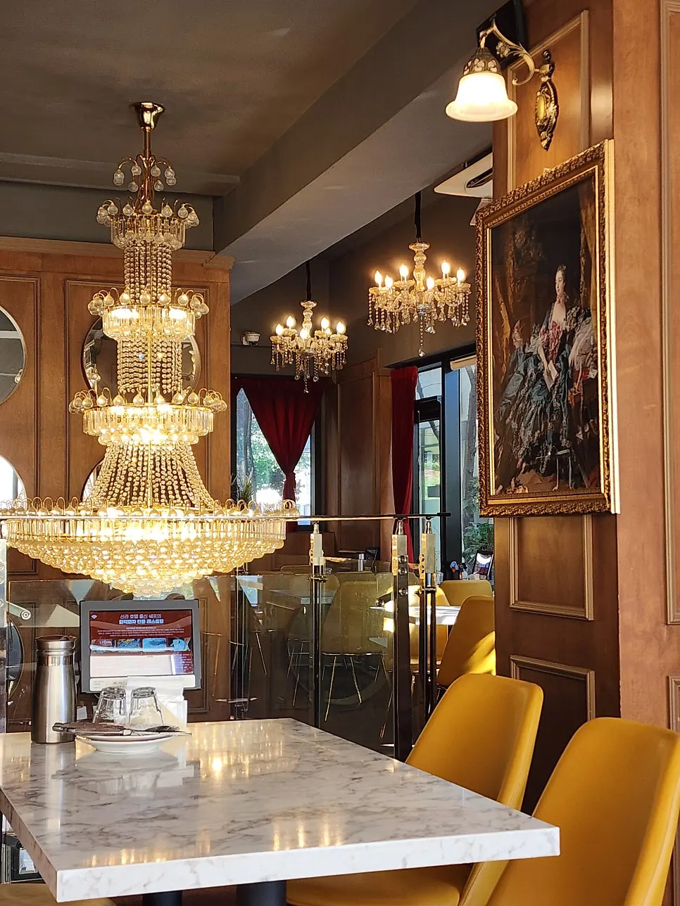 Elegant European-style restaurant interior