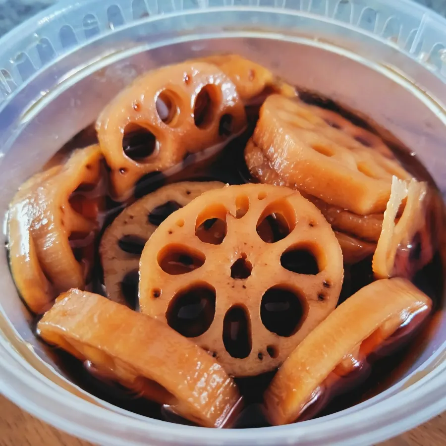 Braised lotus root side dish from Gukaechan