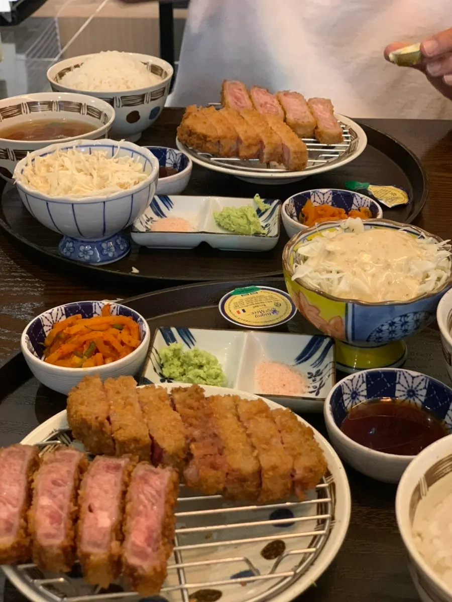 Ordered sirloin gyukatsu