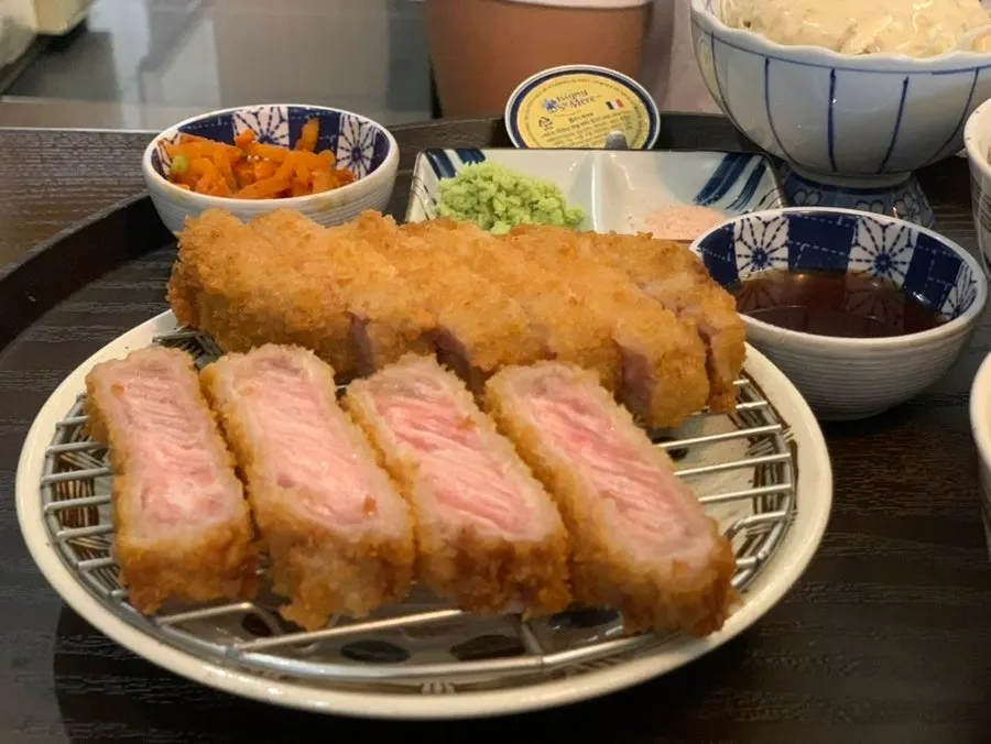 Ordered sirloin gyukatsu