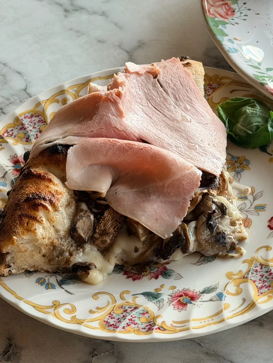 Photo related to jambon funghi wood-fired pizza