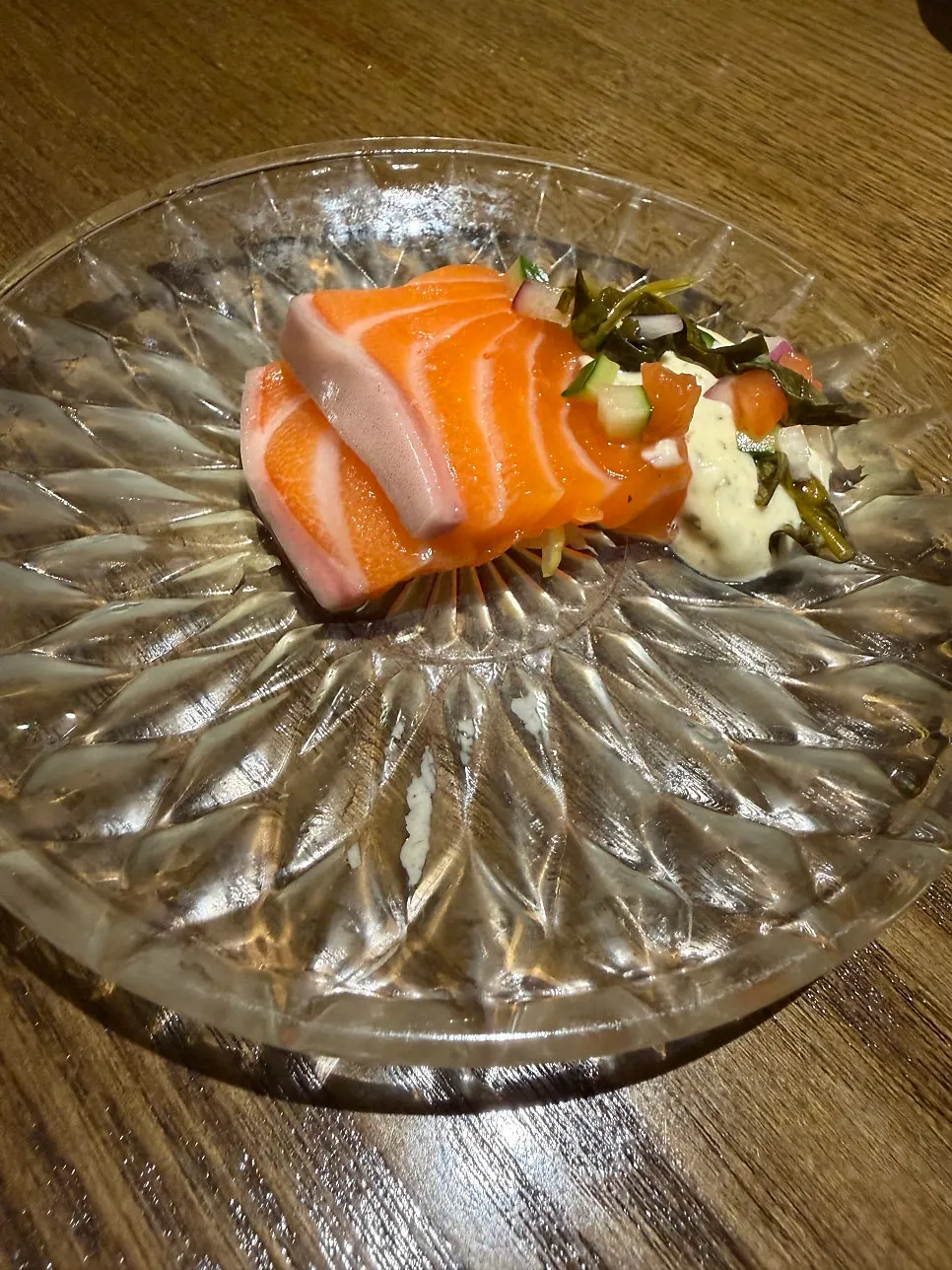 Dishes served in sequence with the set meal