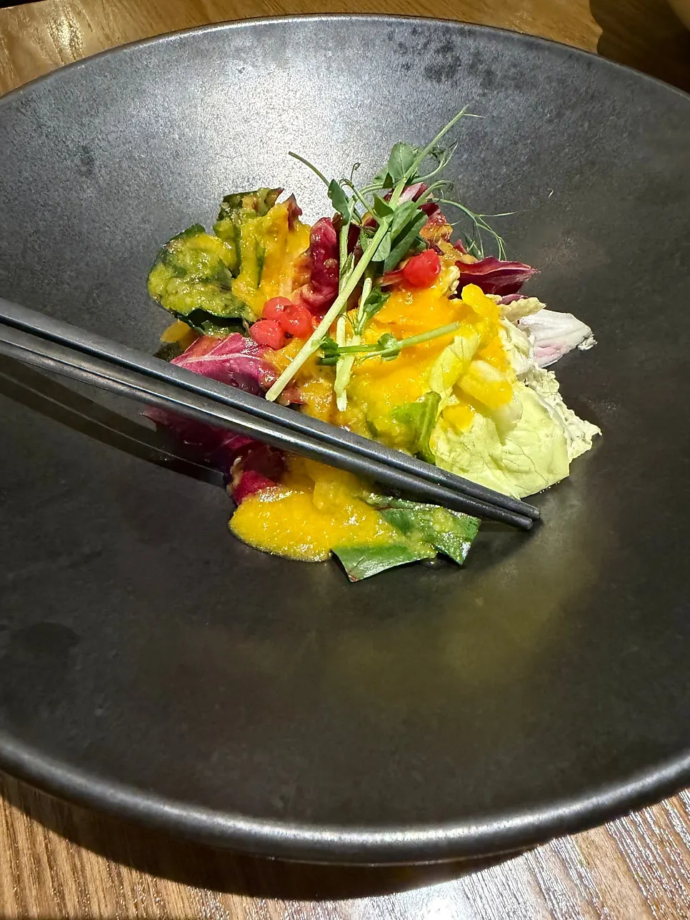 Salad served with the set meal