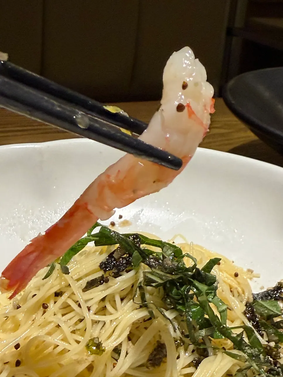Set meal with water kimchi and somyeon noodles