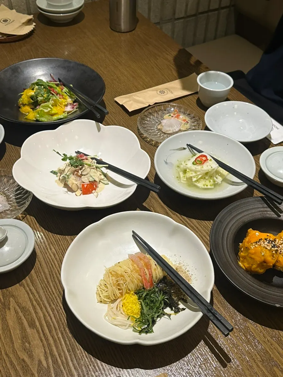 한정식 단품 메뉴 구성