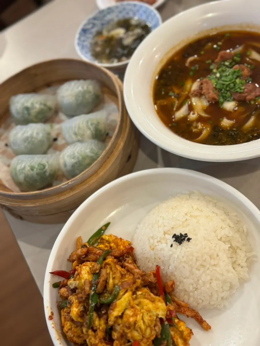 The three dishes ordered