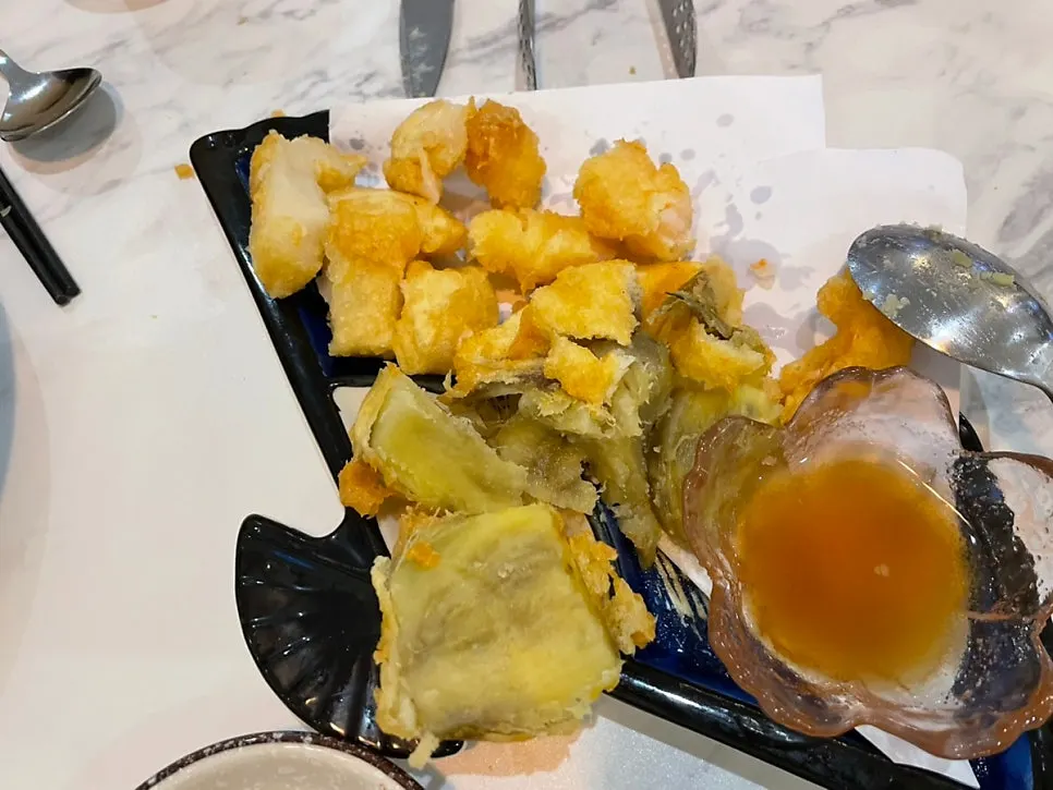 Large fried sweet potato