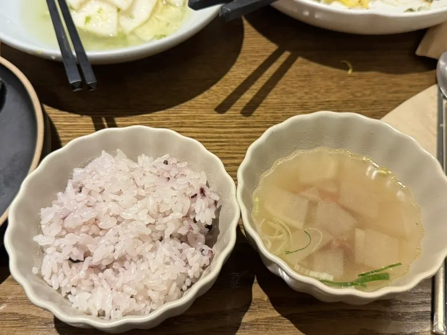 Four banchan added to the table