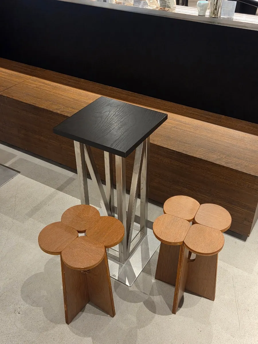 Cute chairs inside the café