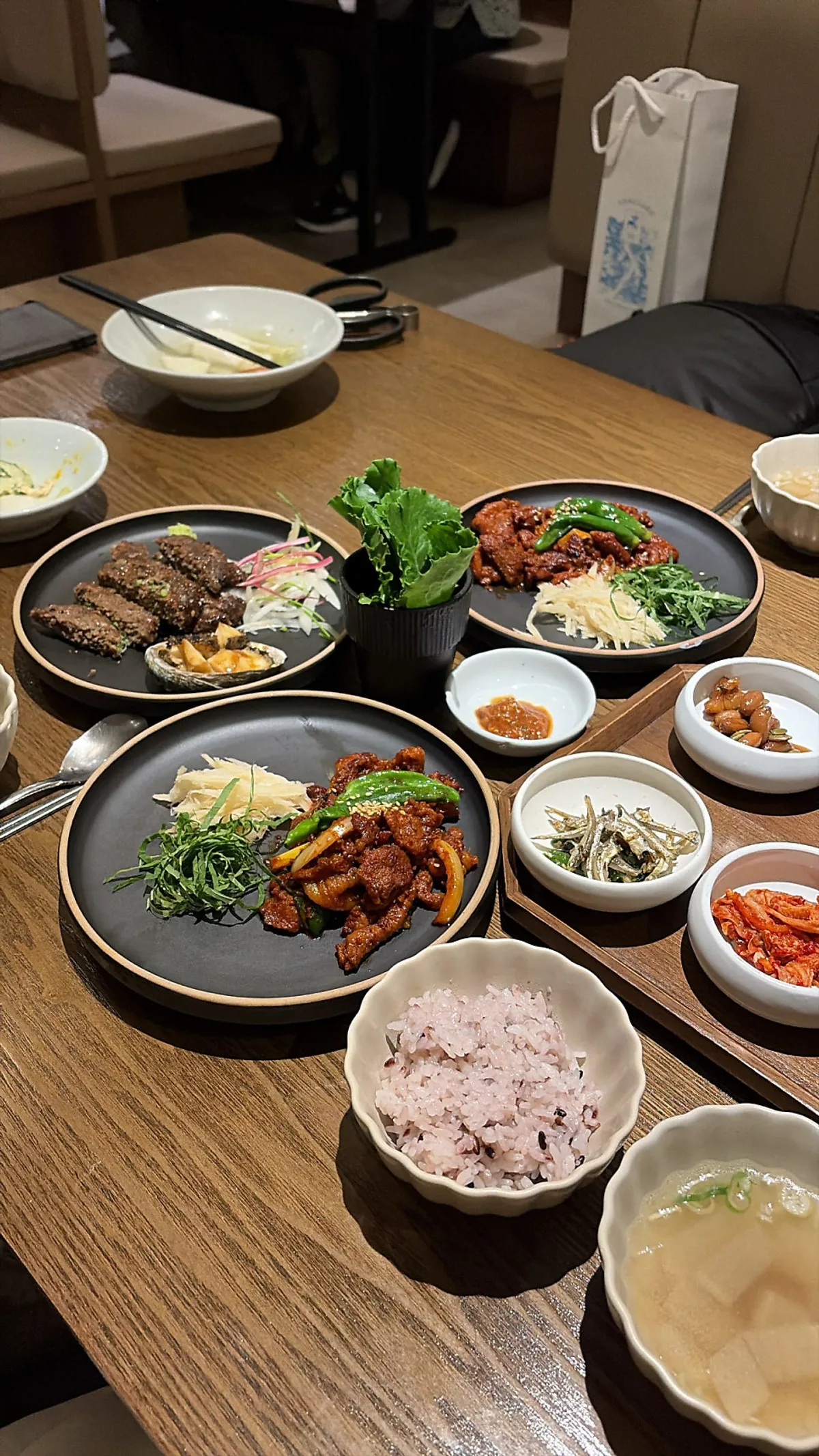 Deodeok charcoal-grilled pork course lunch at Modam Dining Gwanghwamun