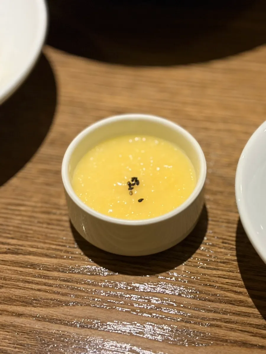 한식 코스 첫 메뉴 계절죽