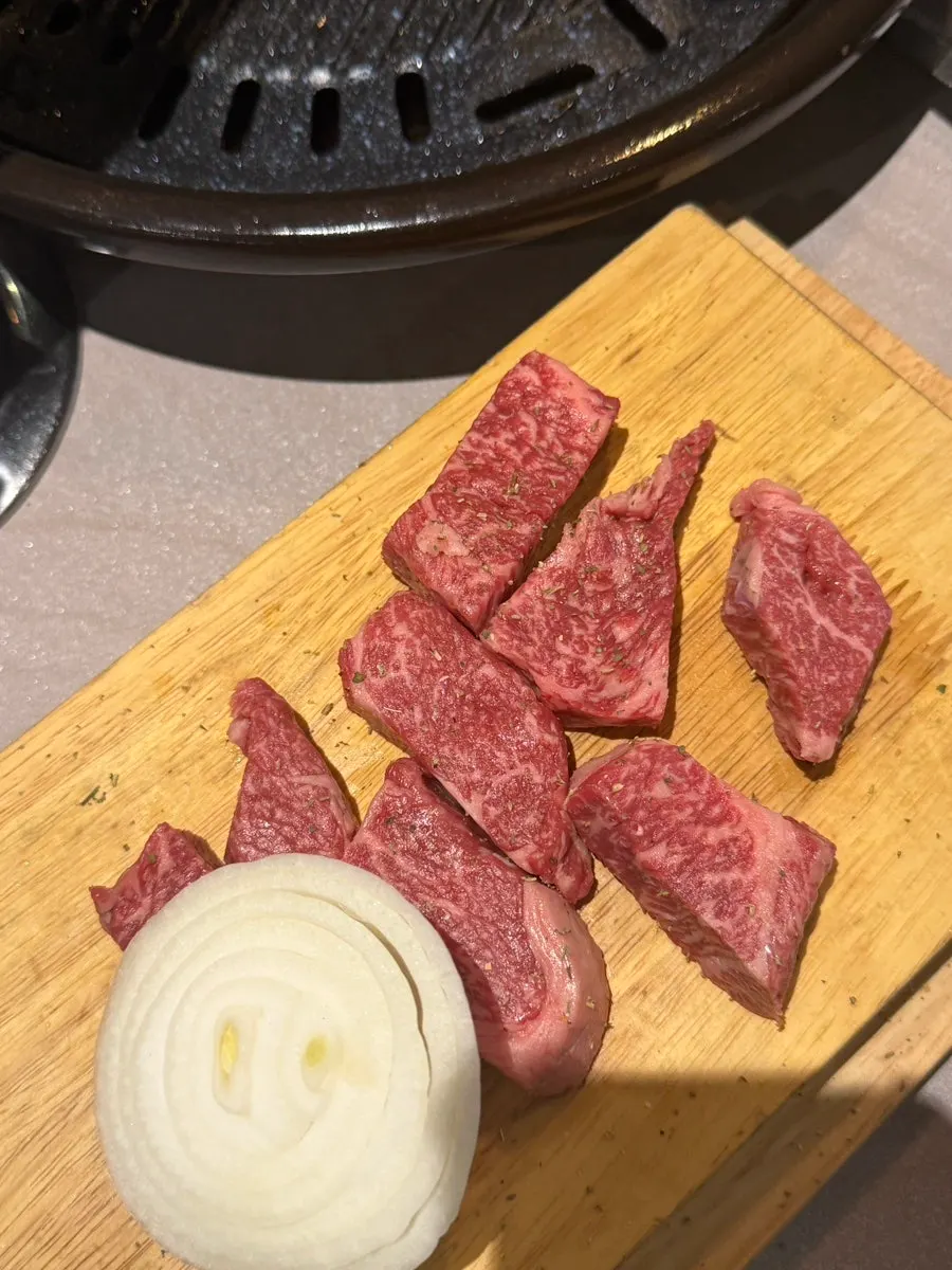 Old-style doenjang stew served bubbling in an earthenware pot