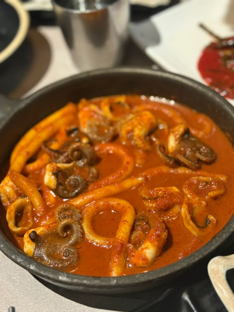 A plate of Gwanghwamun square galbisal
