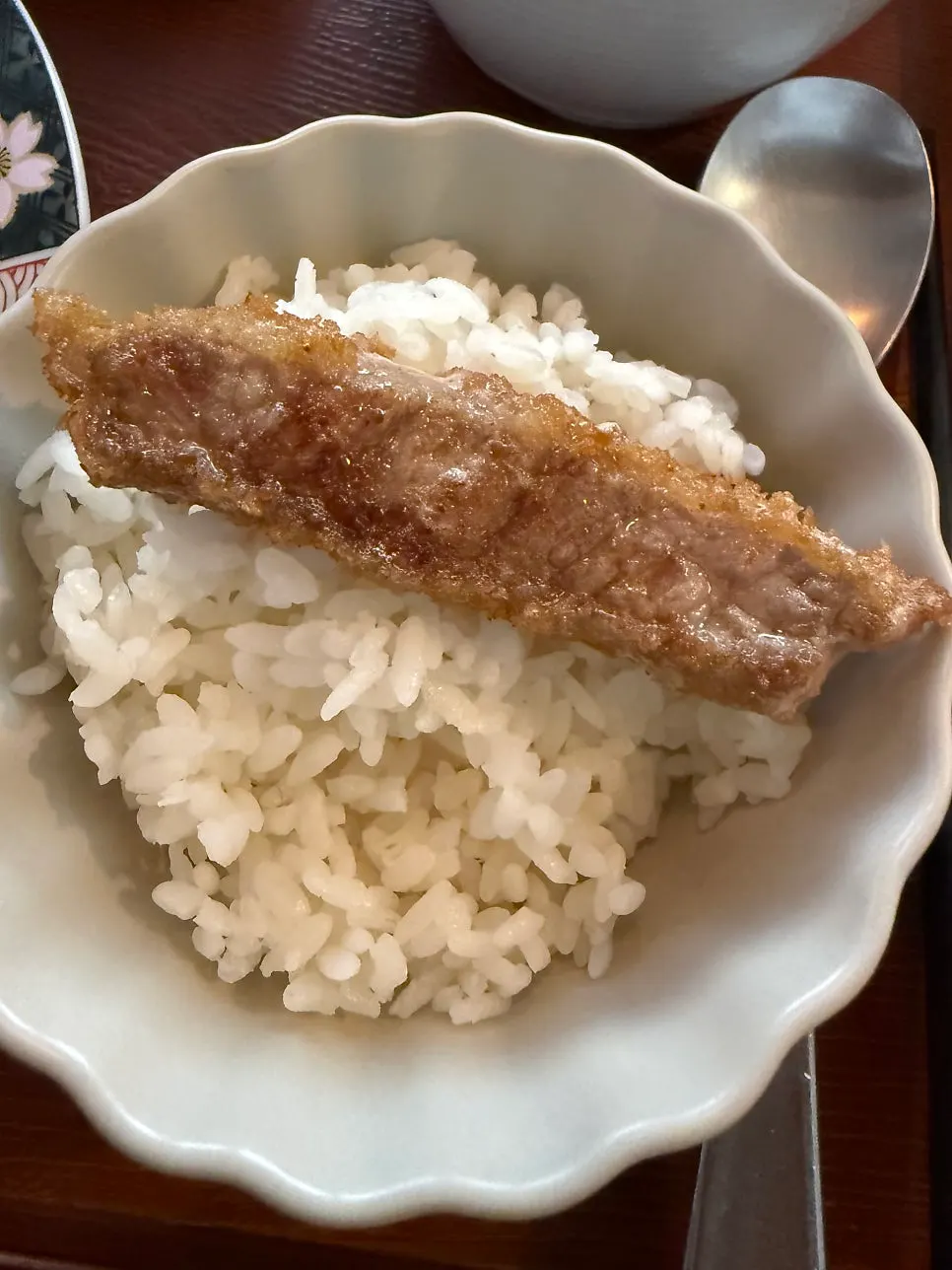 밥과 함께 먹는 규카츠