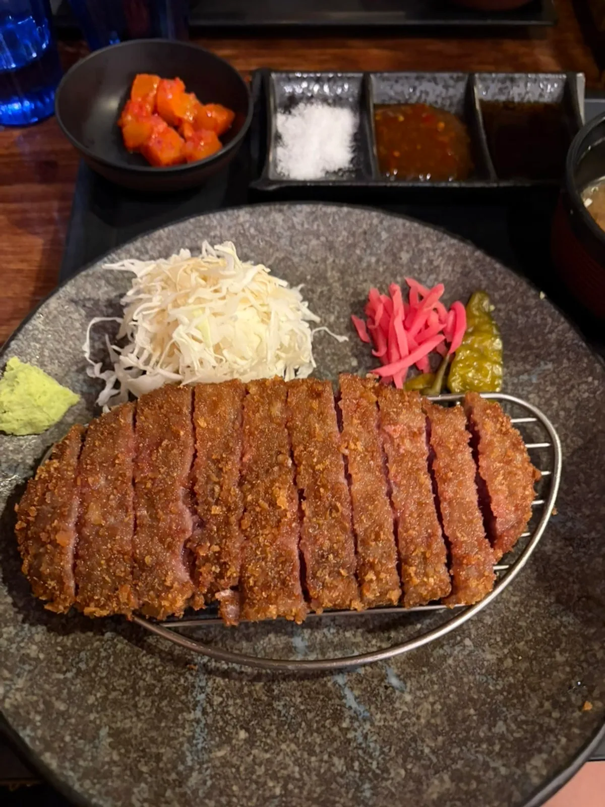 Japanese omurice and gyukatsu