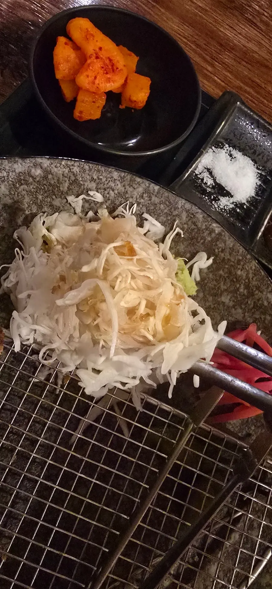 Cabbage salad with yuzu ponzu flavor