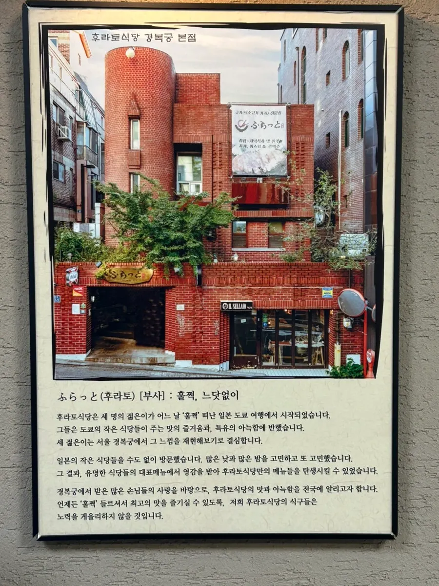 Entrance of Hurato Sikdang Gyeongbokgung Main Branch
