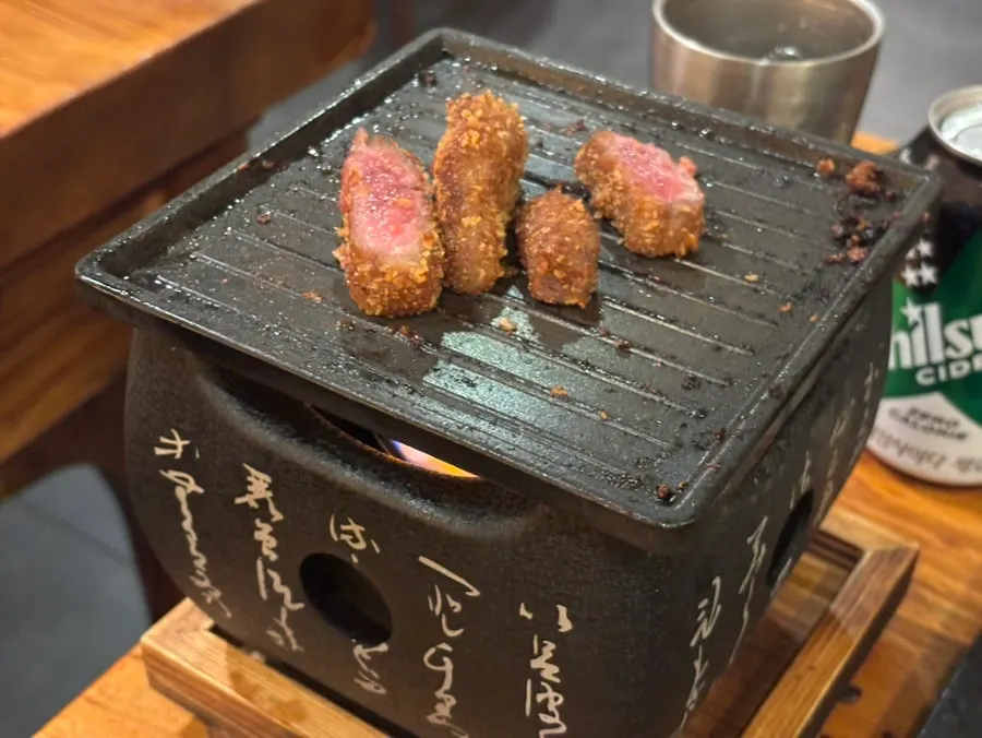 Yakiniku-style gyusteki beef set