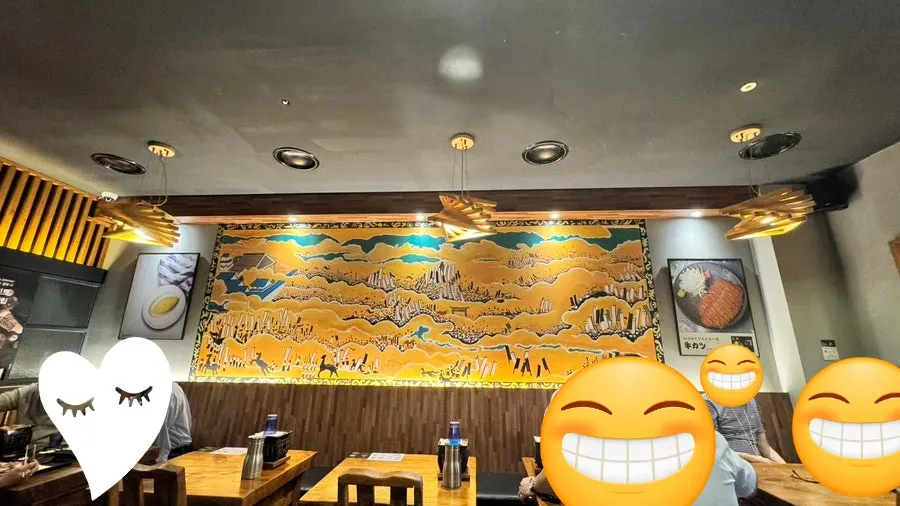 Restaurant tables filled with guests at lunchtime