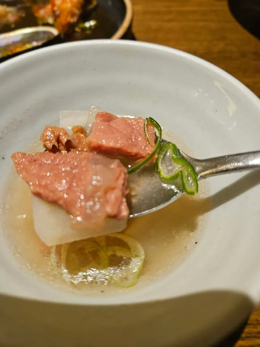 Beef radish soup packed with beef