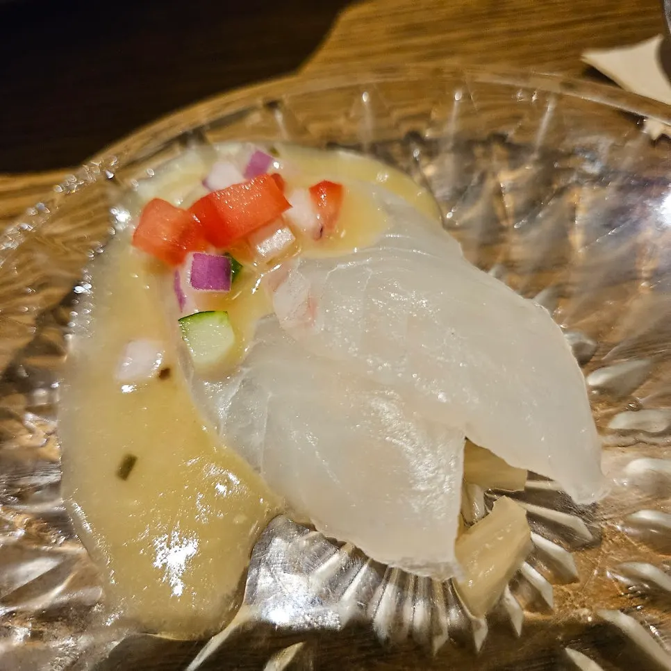 식사를 마친 모담다이닝 상차림