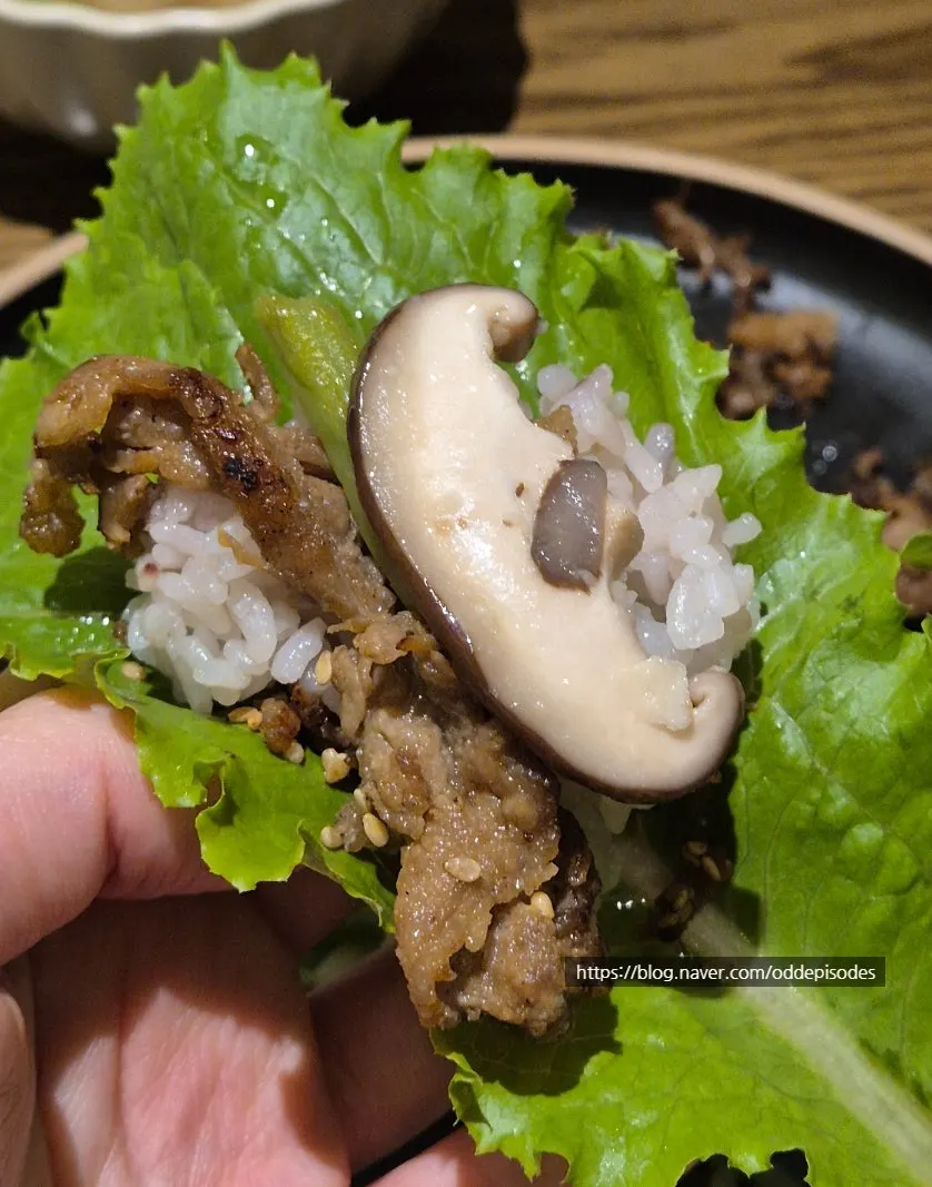 Main dish of the Jindo scallion crispy bulgogi set