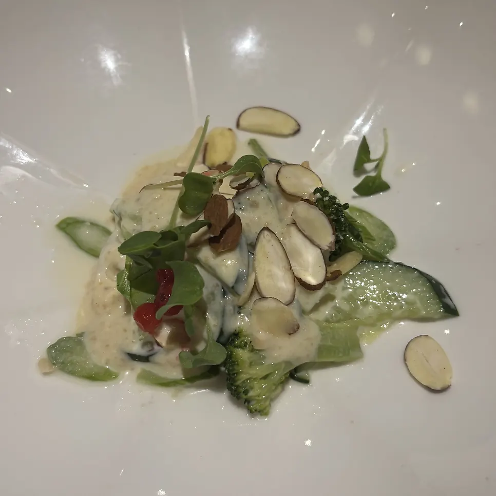 A plate of crunchy cucumber salad