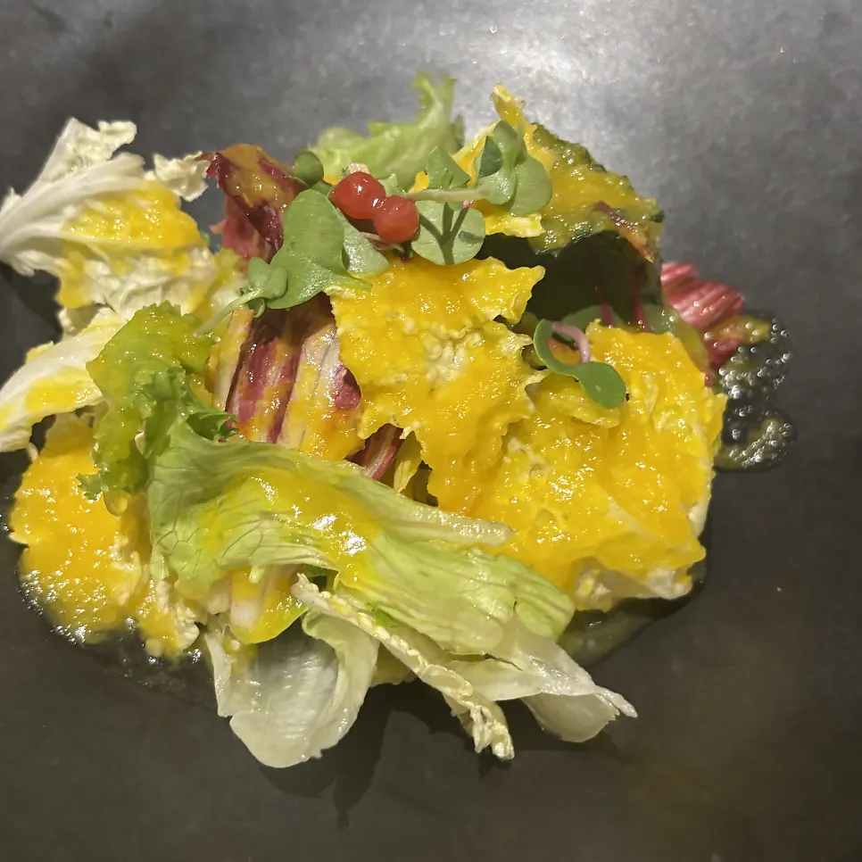 Refreshing yuzu-dressed salad