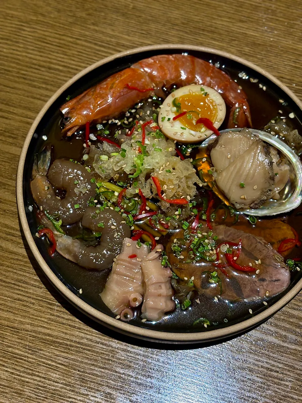 Seafood jang spread from the abalone shrimp jang and butter rice set