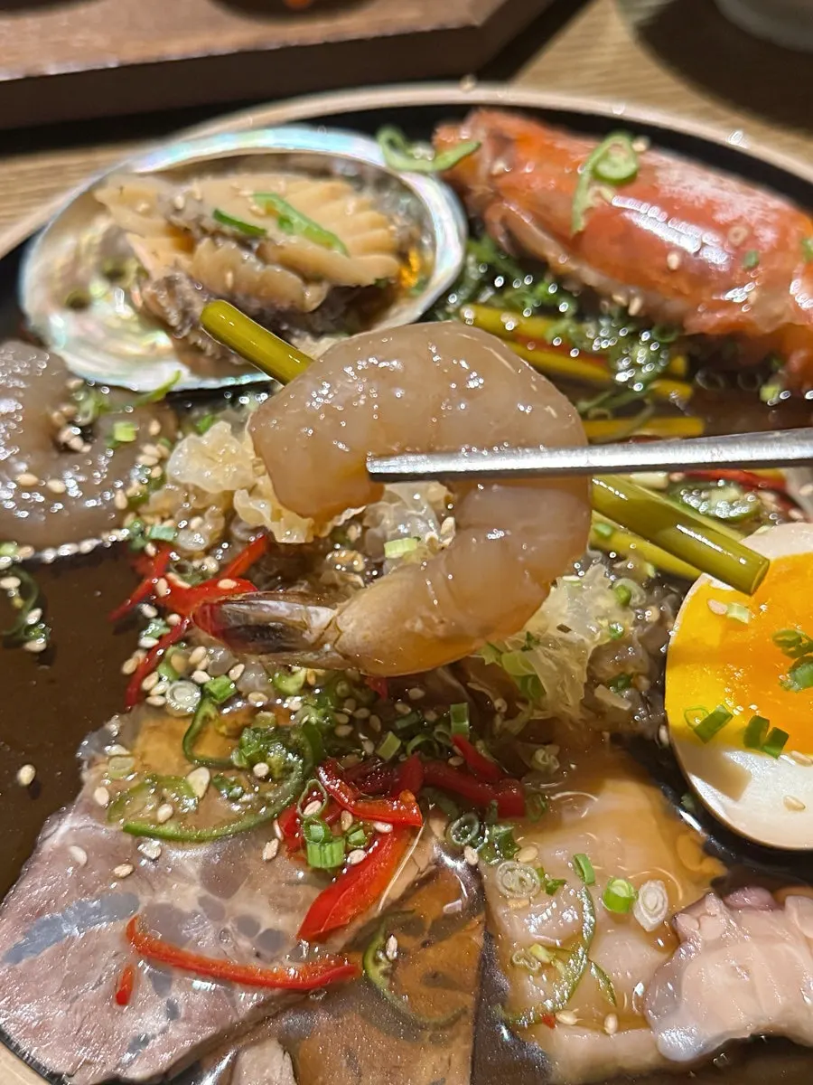 A neatly plated dish from Modam Dining