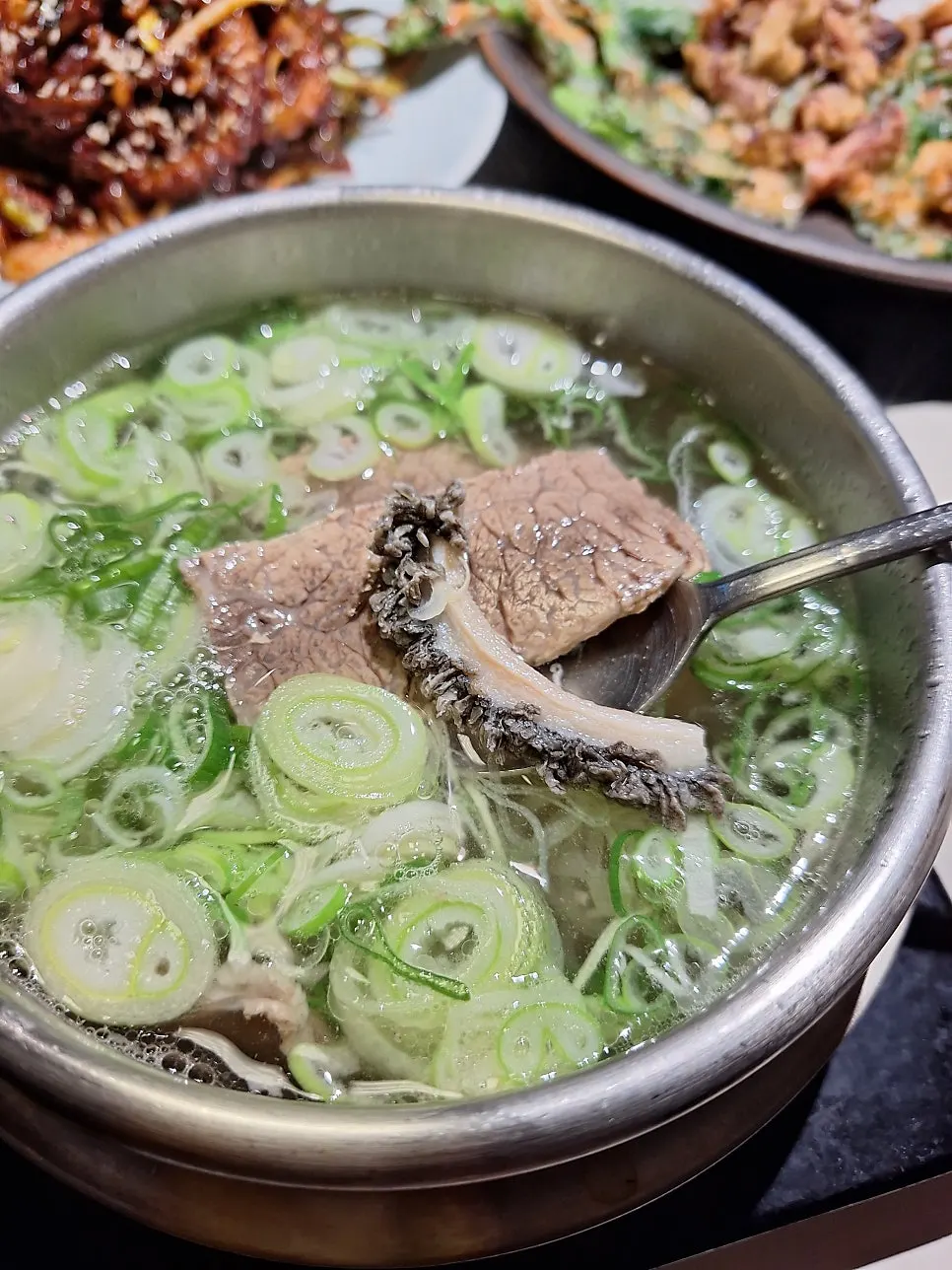 내장이 들어간 원기옥 곰탕 건더기