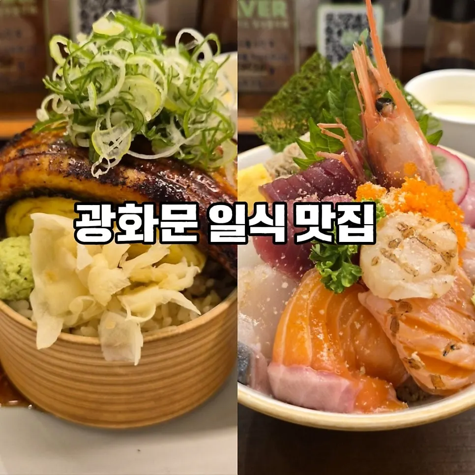 Kaisendon and unagi don at Ilpum Gwanghwamun