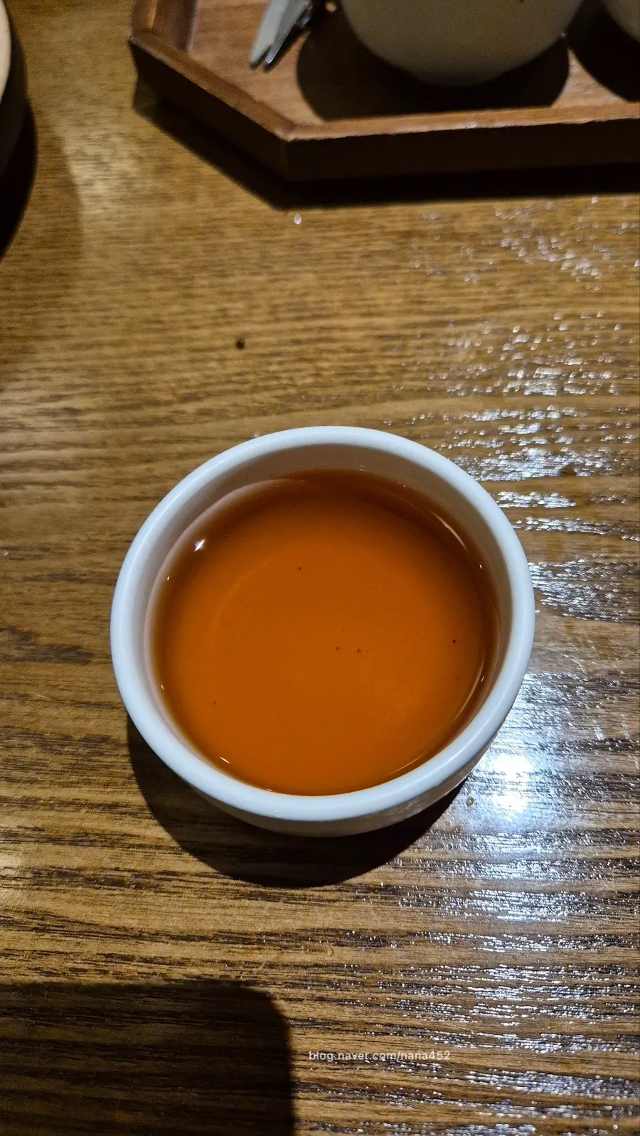 Dessert after the Korean course meal