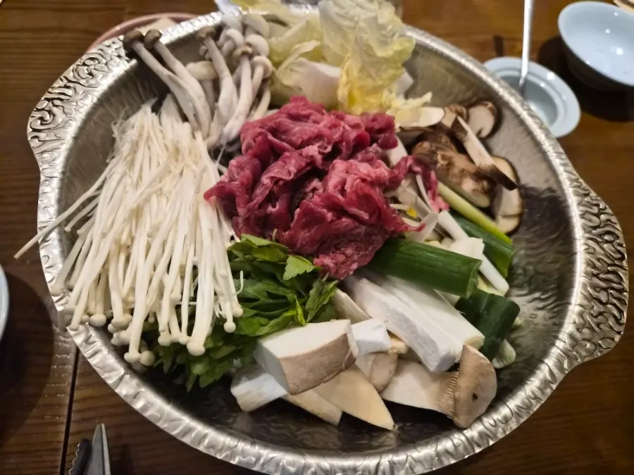 한우 1++ 불고기 전골 냄비