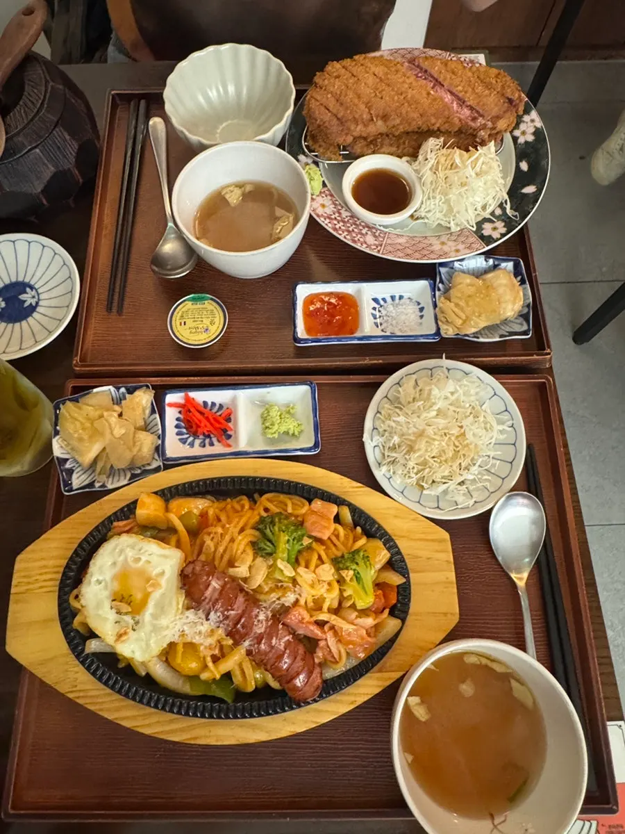 Gyukatsu grilled on the brazier