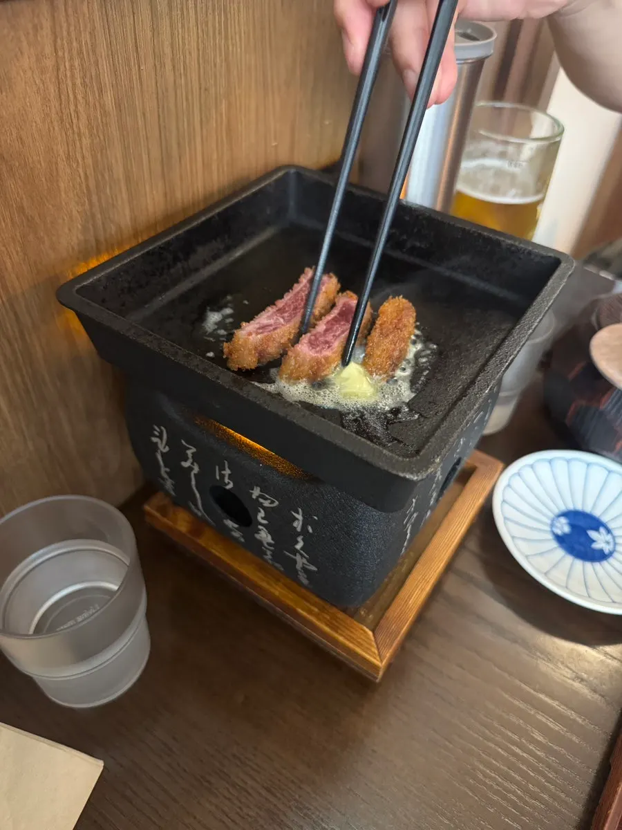 Isigny butter grilled on the brazier
