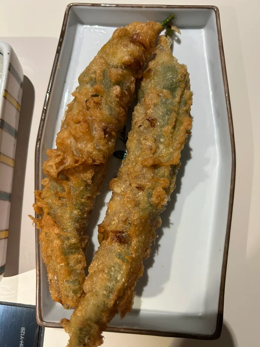 바삭한 고추튀김 단면