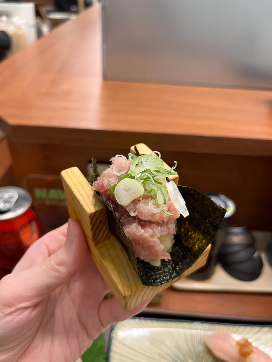 김에 싸 먹는 참치 초밥과 네기토로 마끼