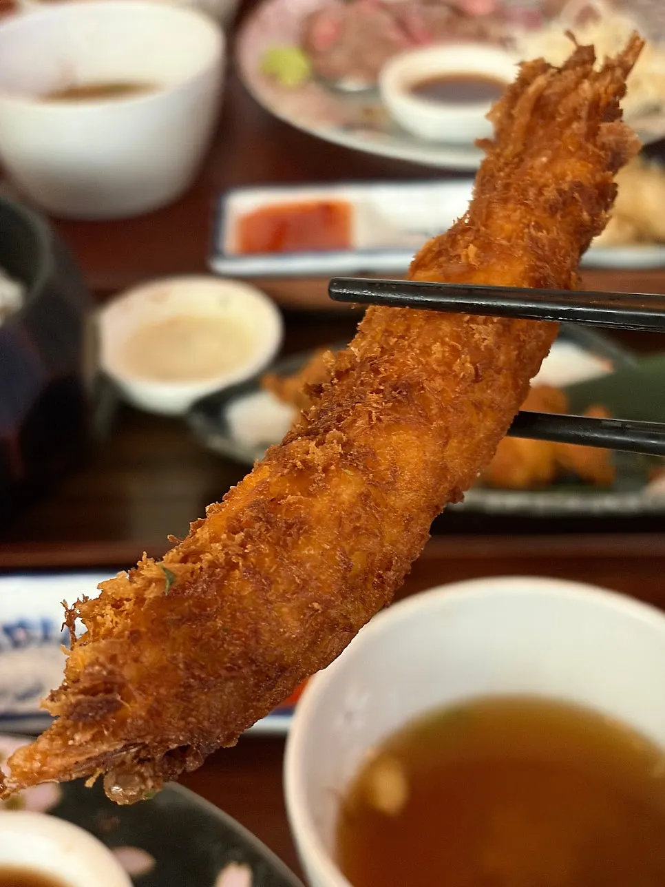 Karaage served with sauce