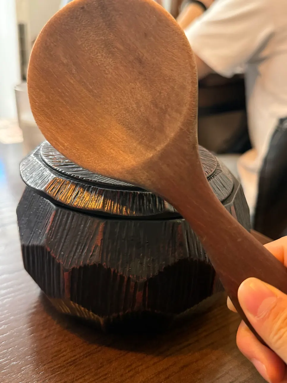 Rice served with the gyukatsu set