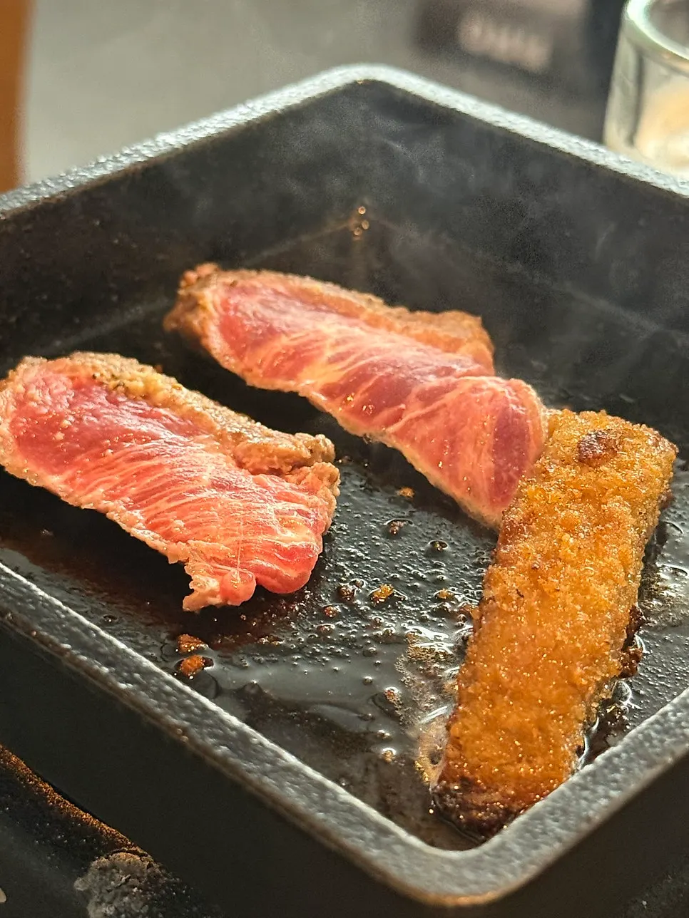 Beef grilled with butter