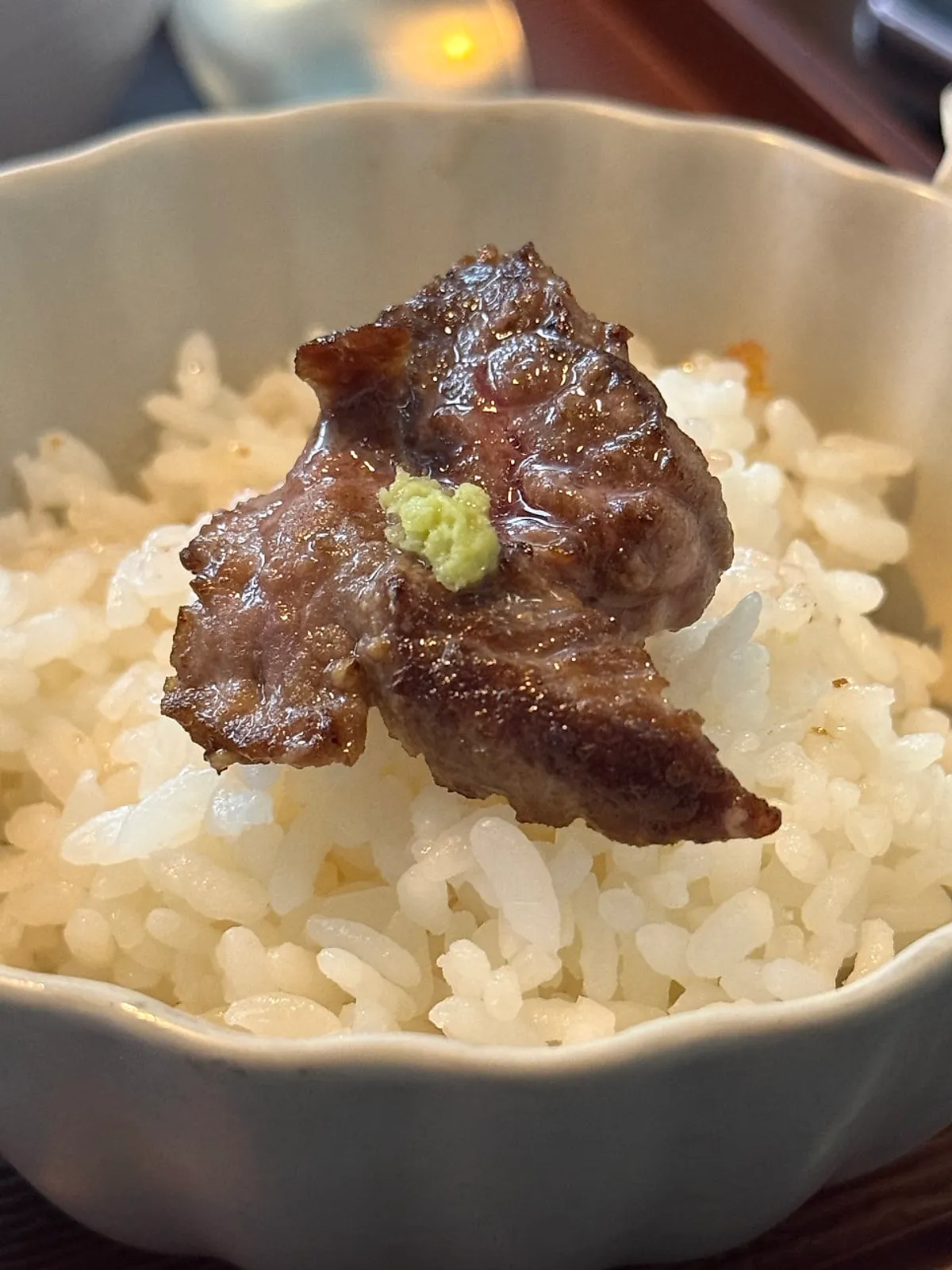Gyukatsu with wasabi