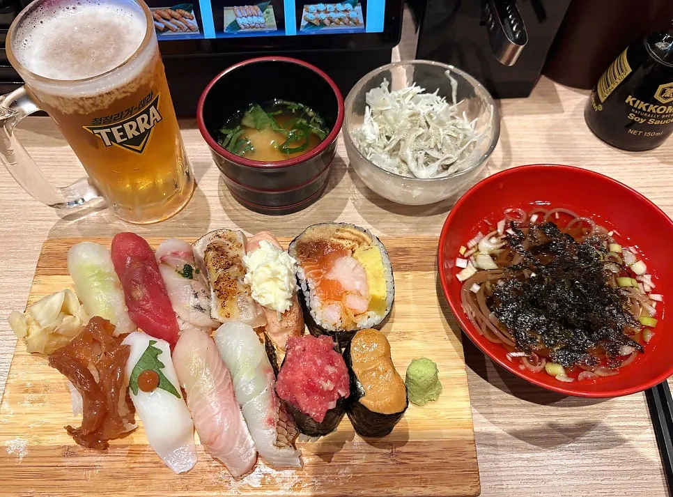 Full spread of the Elephant B 12-piece sushi platter