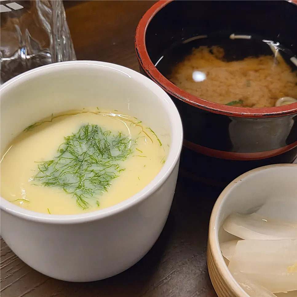 Chawanmushi and cold udon course items