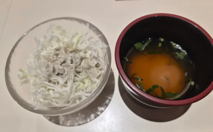 Cold buckwheat noodles with slushy ice and grated radish