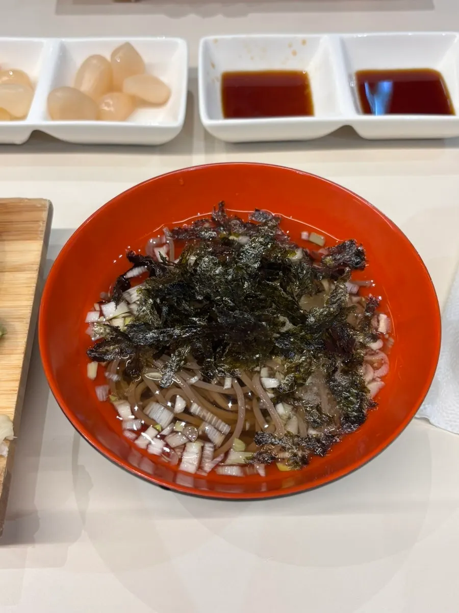 套餐附带的冷荞麦面