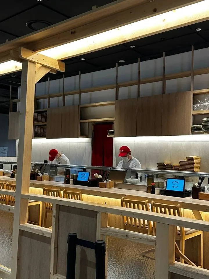 Waiting area at Elephant Sushi